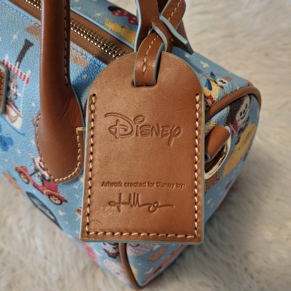 Dooney & Bourke Blue and Brown Women's Bag - Picture 5 of 10